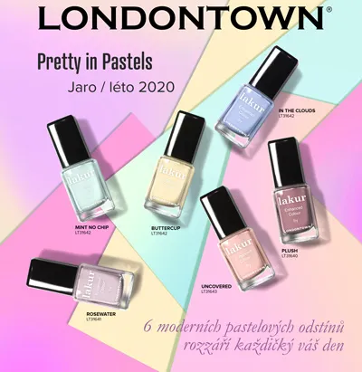 LONDONTOWN lakur Uncovered lak na nechty kolekce Pretty in Pastels