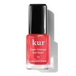 LONDONTOWN kur Sheer Strength Nail Blush Poppy spevňujúci lak na nechty priehľadná šarlátová 12 ml