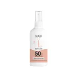 NAIF Ochranný sprej na opaľovanie SPF 50 pre deti a bábätká verzia 2.0 100 ml