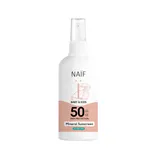 NAIF Ochranný sprej na opaľovanie SPF 50 bez parfumácie pre deti a bábätká   100 ml