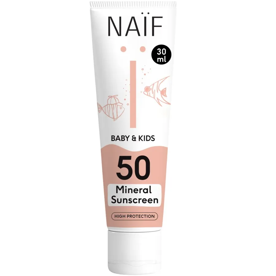 NAIF Ochranný krém na opaľovanie SPF 50 pre deti a bábätká