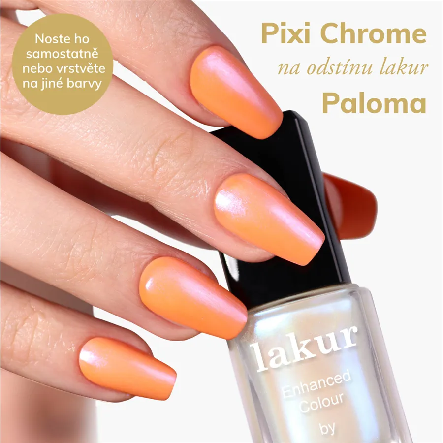 LONDONTOWN lakur Pixi Chrome Glaze Topper lak na nechty